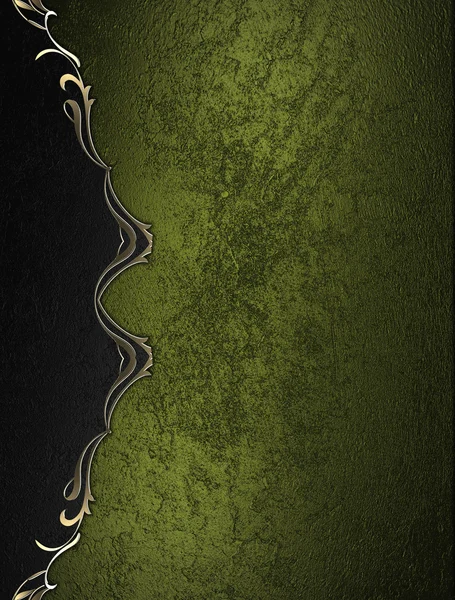 Grunge green texture with black edge. Element for design. Template for design. copy space for ad brochure or announcement invitation, abstract background