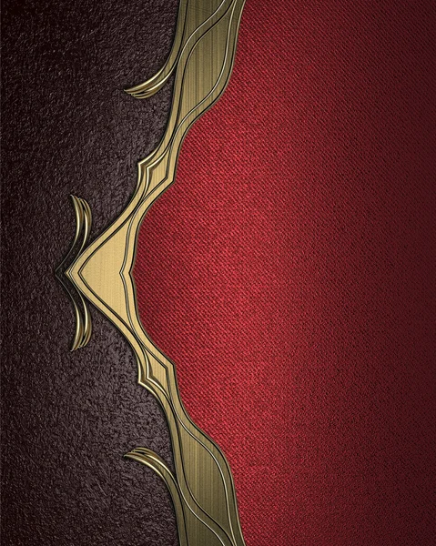 Red and brown with gold pattern. Element for design. Template for design. copy space for ad brochure or announcement invitation, abstract background