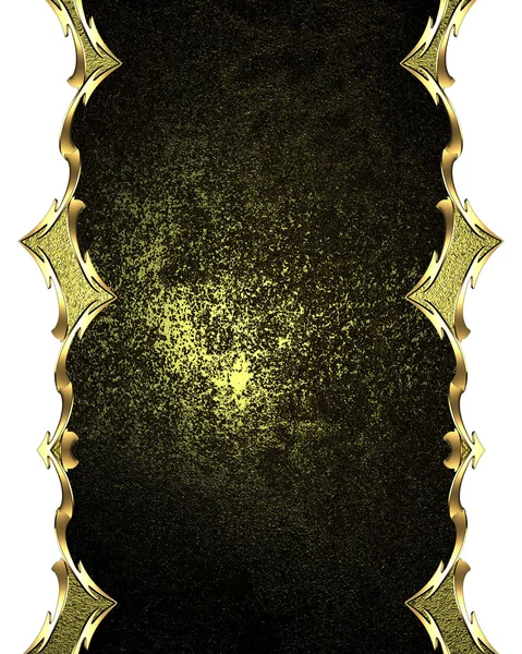 Abstract dark frame with gold ornaments. Element for design. Template for design. copy space for ad brochure or announcement invitation, abstract background.