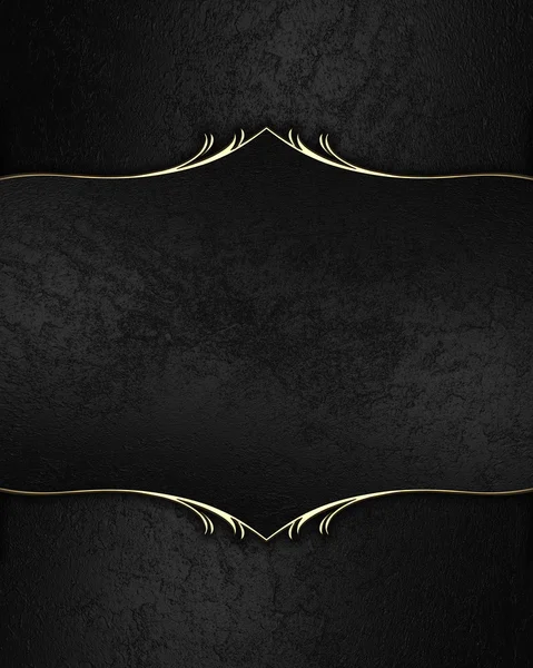Black velvet frame with gold. Element for design. Template for design. copy space for ad brochure or announcement invitation, abstract background.