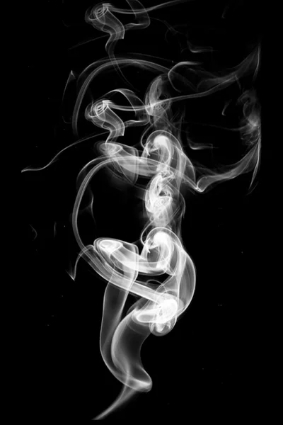 Smoke with black background