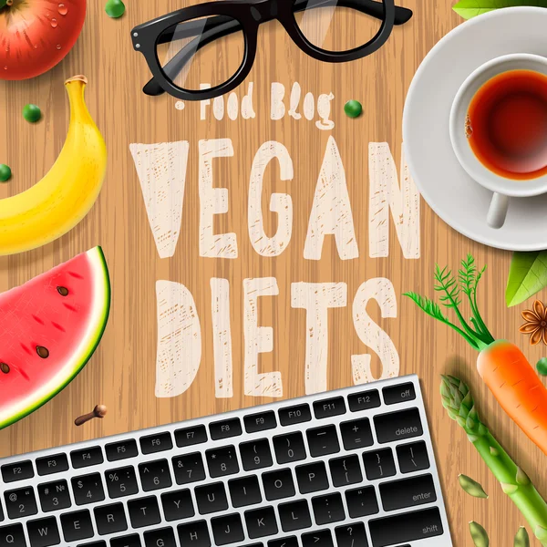 Vegan diet, blogging vegetarian healthy food