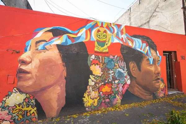 BUENOS AIRES, ARGENTINA - MAY 3: Colorful street art in Palermo