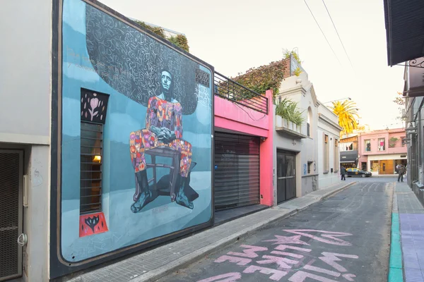 BUENOS AIRES, ARGENTINA - MAY 3: Colorful street art in Palermo