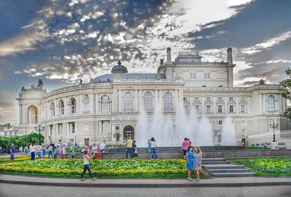 Odessa Opera and Ballet Theater. Architecture, Ukraine attractions. Odessa, July 12, 2015