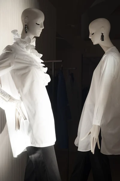 Fashion store mannequin shopping