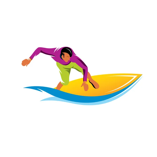 Surfing man sign