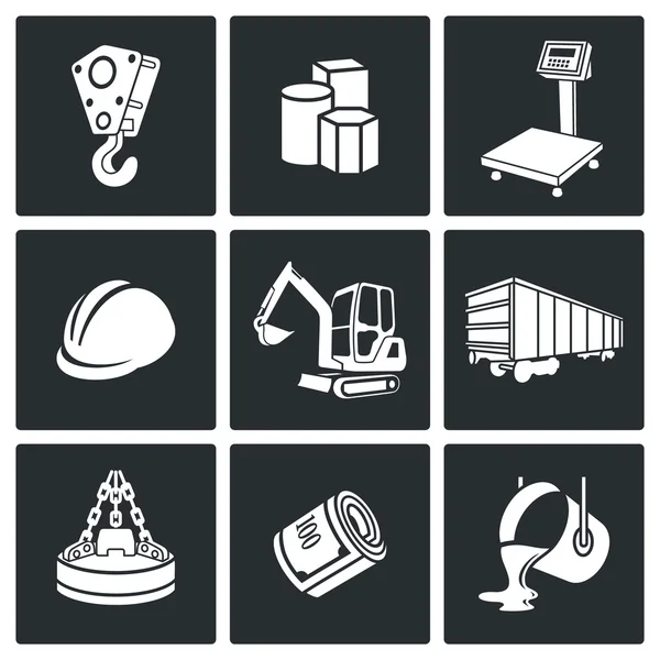 Metals Recycling Icons set