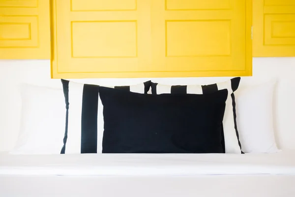 Beautiful luxury pillows on bedroom