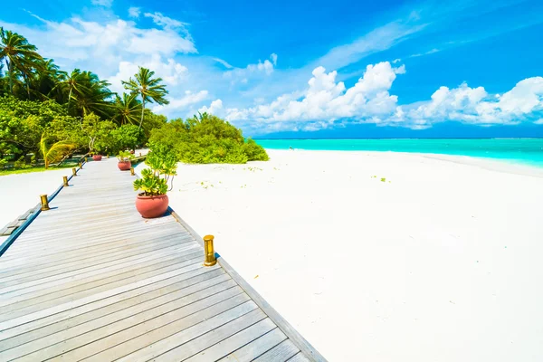Tropical beach and sea in maldives island