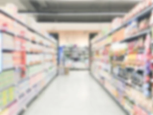 Abstract Blur supermarket