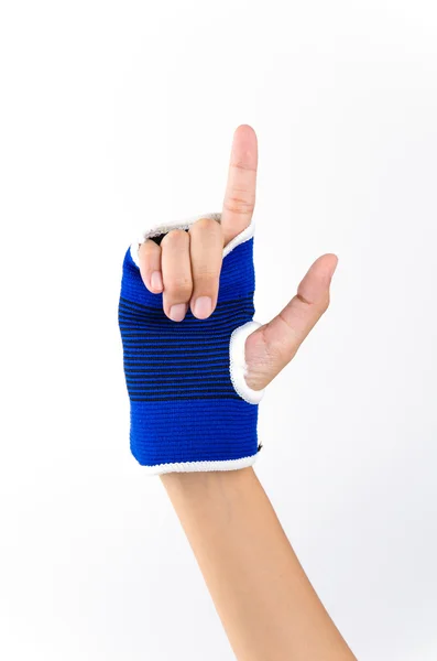 Wrist splint hand isolated white background