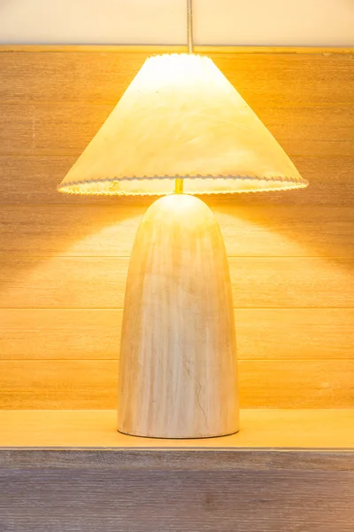 Table lamp in bedroom