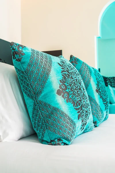 Pillows decoration in bedroom