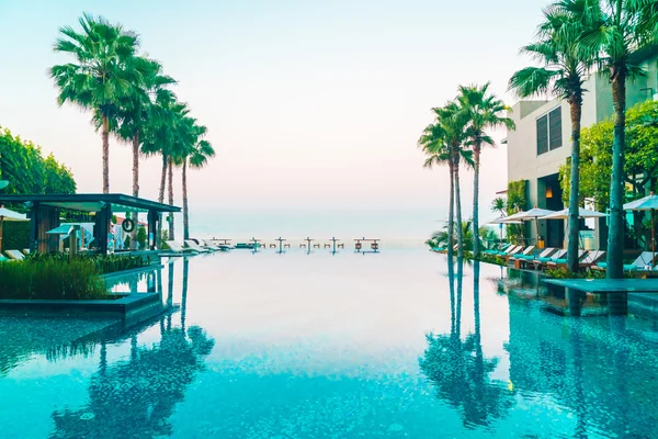 Luxury hotel swimming pool
