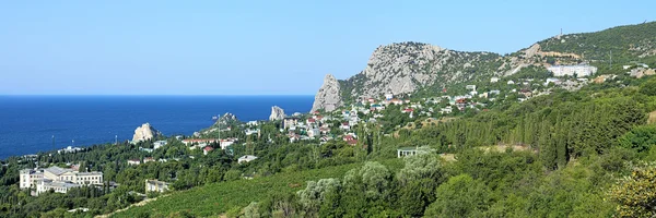 Panorama of Simeiz settlement in Crimea