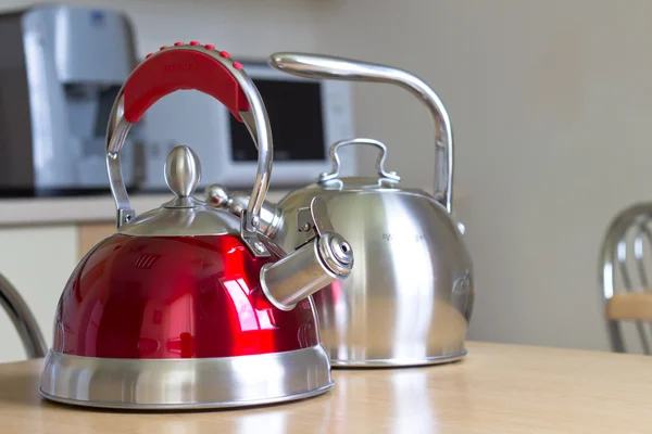 Two kettle in the kitchen