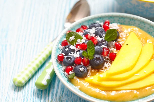 Mango Orange Banana Smoothie in a bowl