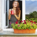 Woman in a rose garden - стоковое фото apid #66597535.