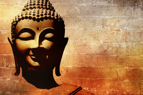 Buddha face background grunge