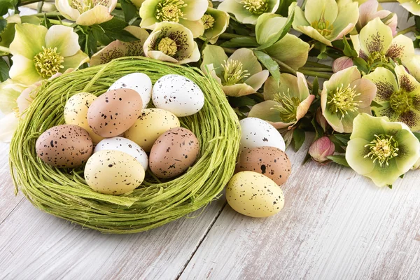 Easter decoration yellow green colors