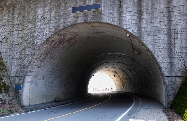 Urban tunnel at mountain