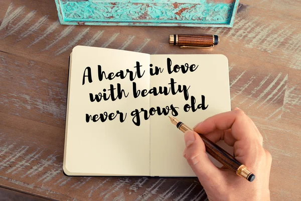 Handwritten quote as inspirational concept image