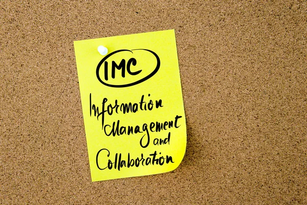 Business Acronym IMC Information Management and Collaboration