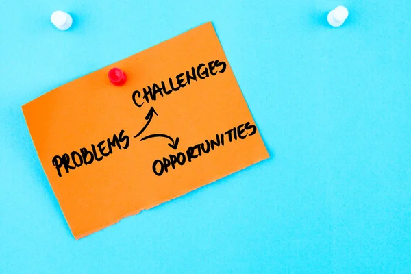 Transform Problems into Challenges and Opportunities