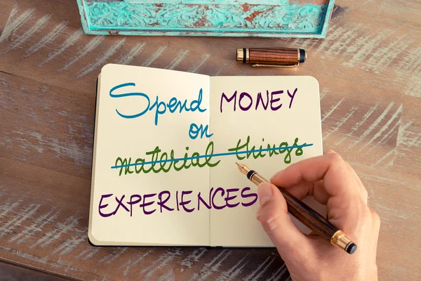 Spend Money On Experiences not on Material Things