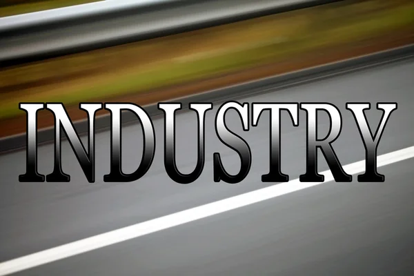 Industry, business sign for business, commerce, trade, logistics