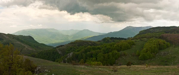 Green mountains in the Crimea