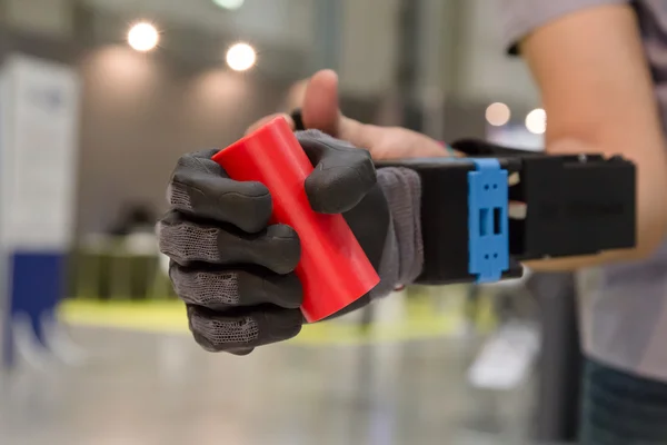 Artificial hand at Technology Hub in Milan, Italy
