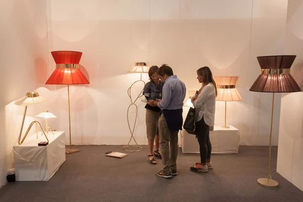 People visiting HOMI, home international show in Milan, Italy