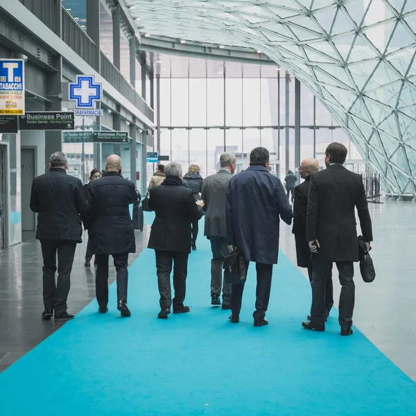 People visiting Bit 2015, international tourism exchange in Milan, Italy