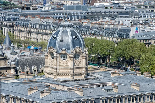 Paris roofs and building cityview