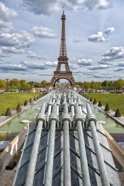 PARIS, FRANCE - MAY 2, 2016: Tour Eiffel town symbol on sunny da