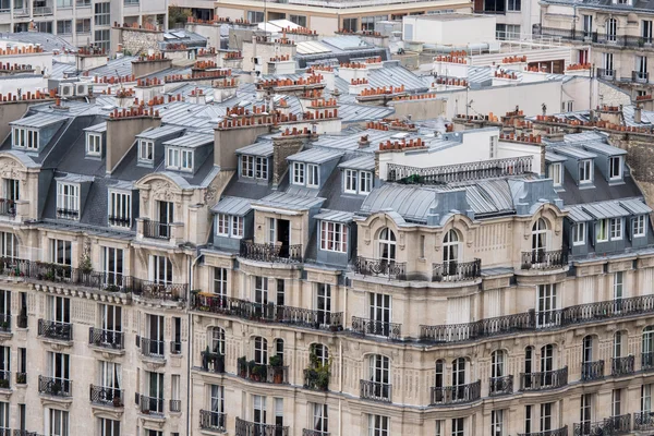 Paris roofs and building cityview chimney detail
