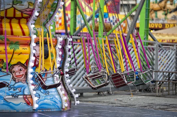 Fun Fair Carnival Luna Park moving carousel