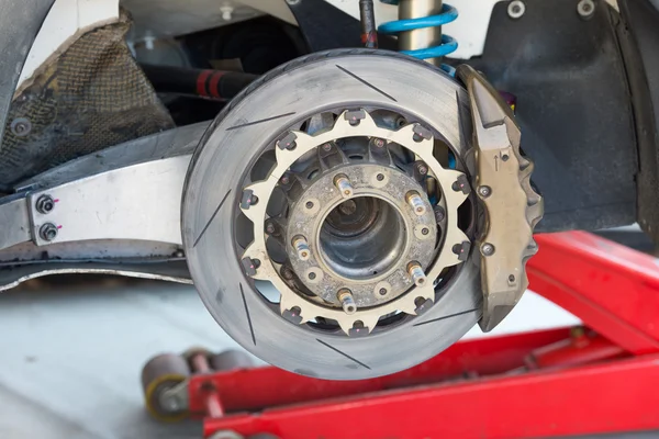 Rally car brake system detail