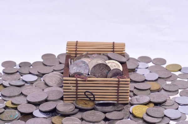 Malaysian Coin In A Box Shape like A Treasure Box