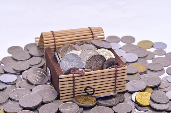 Malaysian Coin In A Box Shape like A Treasure Box