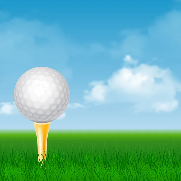 Card for Golf Sport Theme with Golf Ball