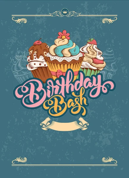 Birthday Invitation Template in Vintage Style