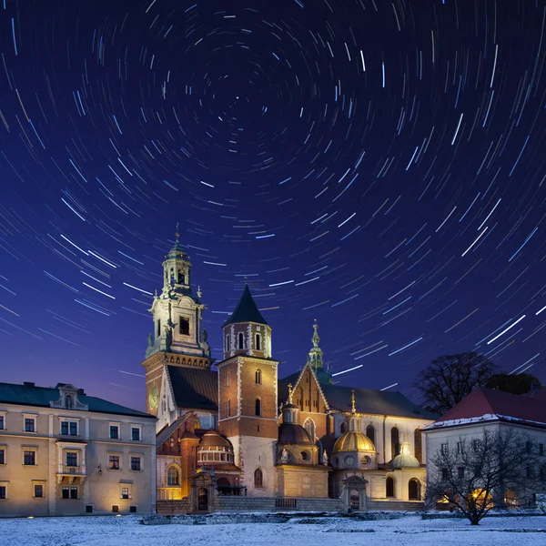 Star Trails - Royal Cathedral - Krakow - Poland