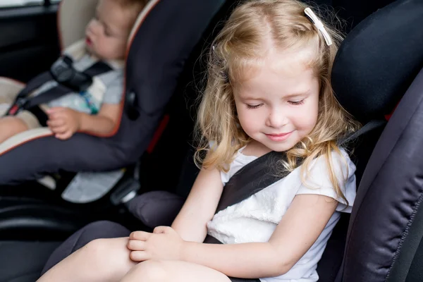 Toddler cute kids in car seats