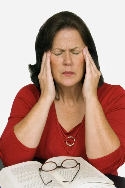 Woman With Stress Headache And Tiredness