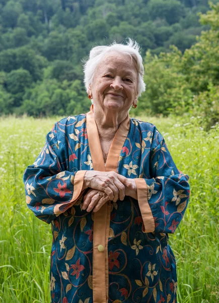 Old smiling woman