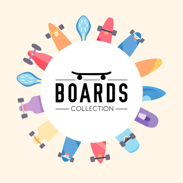 Vector illustration on the theme of skateboard and skateboarding