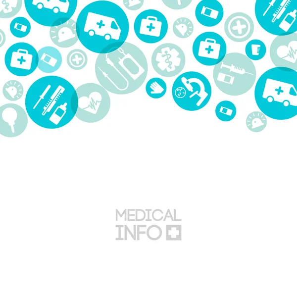 Medical background. flat style. Colored flat icons on the white background